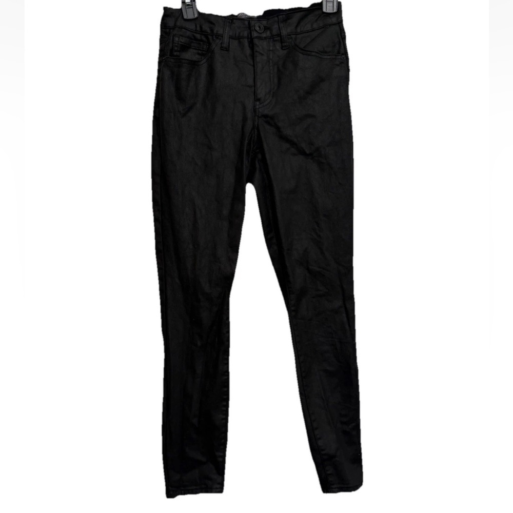 Bold Elements Cut to Curve Skinny High-Rise Stretch Sz 8 Black Pants
